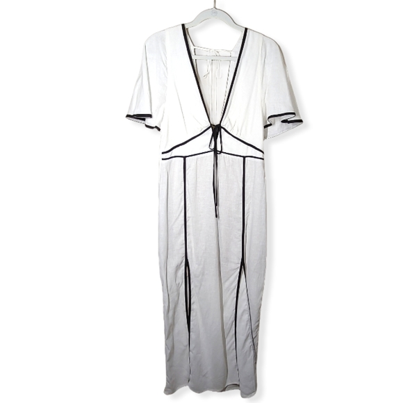 ViX Paula Hermanny Dresses & Skirts - ViX PAULAHERMANNY Linen Blend Liz Midi Dress Large